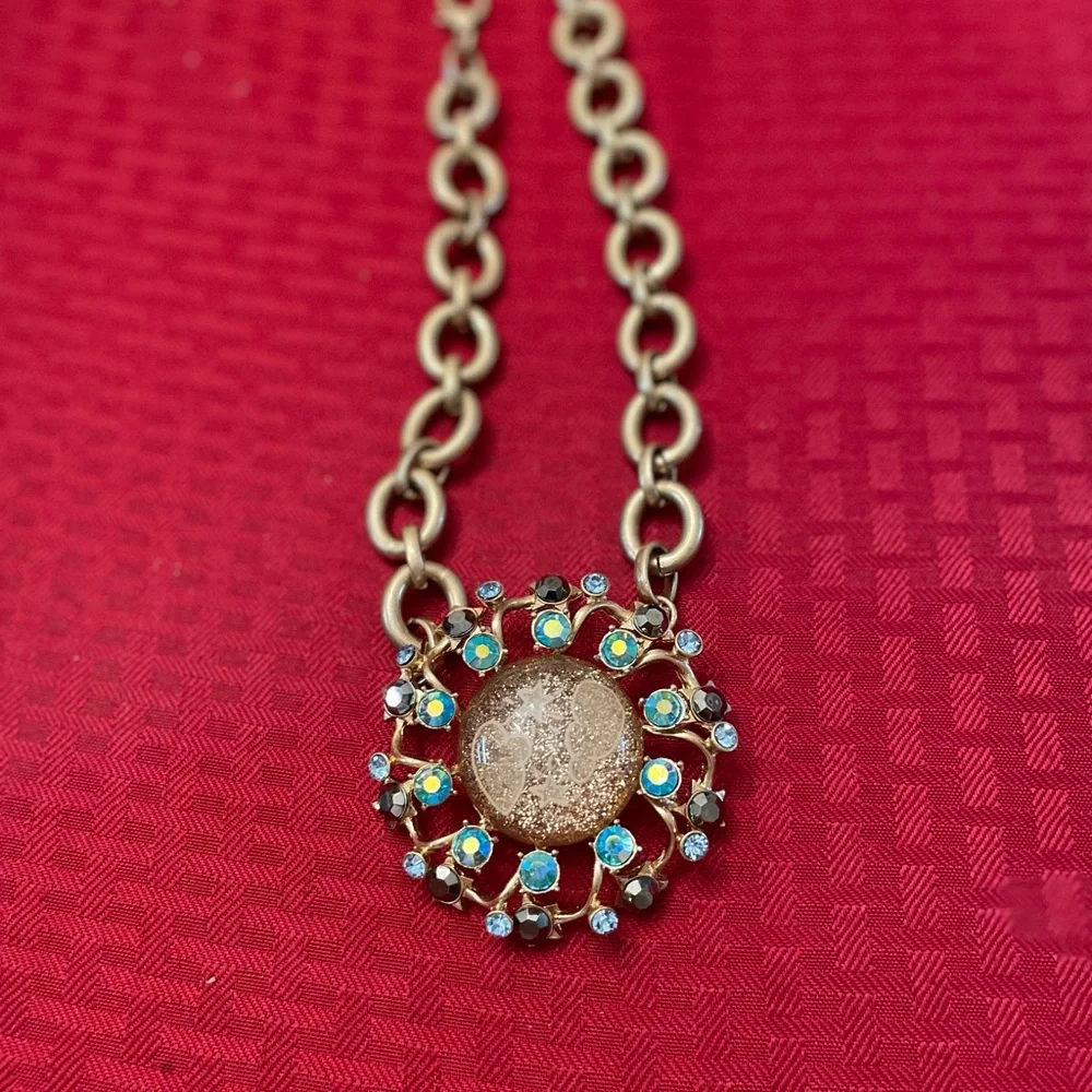 Vintage Betsey Johnson star gazer  necklace